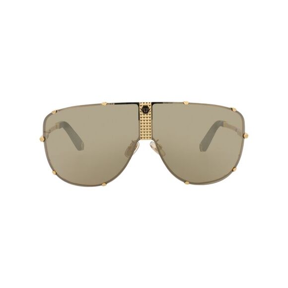 Philipp Plein Aviator-Frame Stainless Steel Sunglasses Gold Mens
